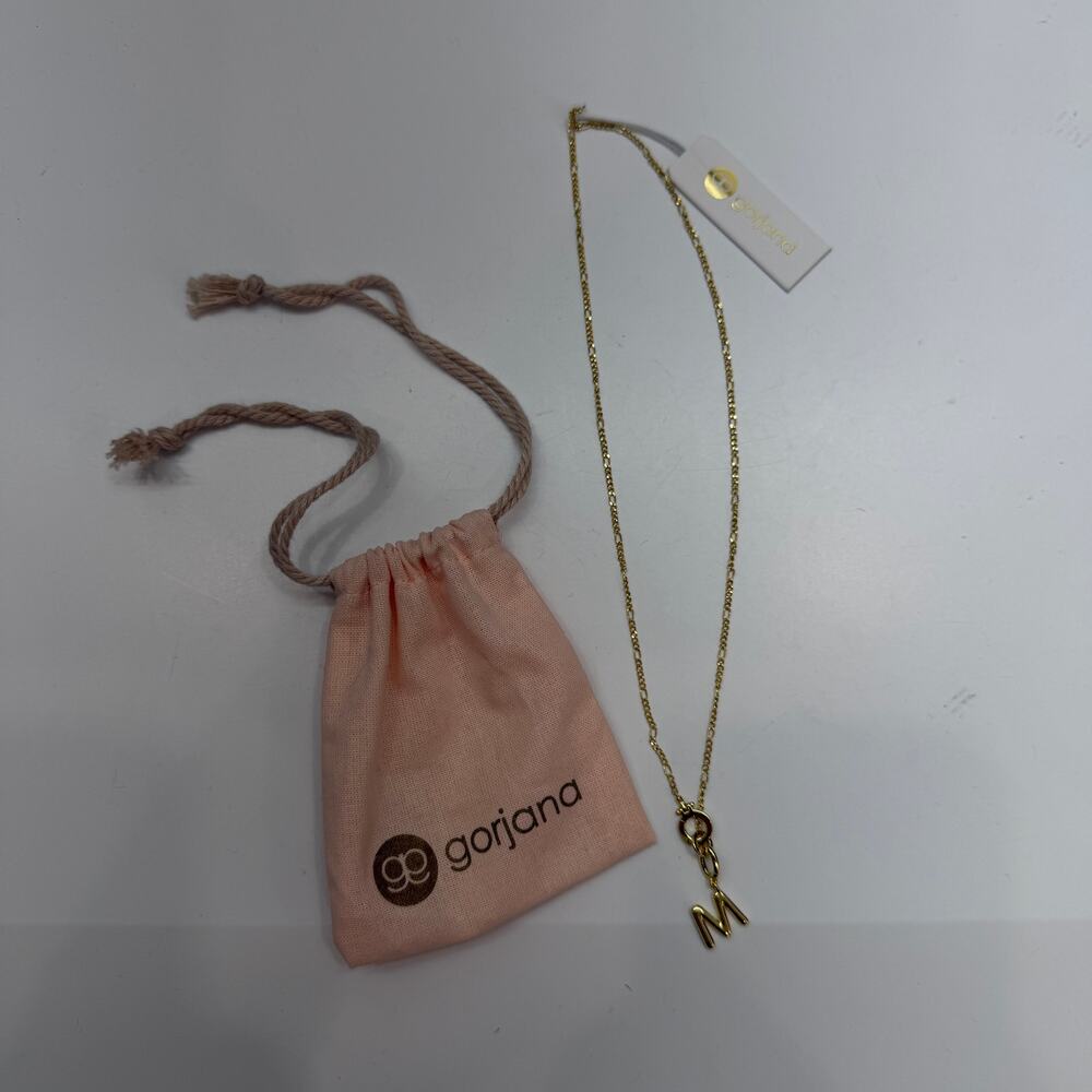 NEW Gorjana M Initial Necklace - Picture 2 of 6